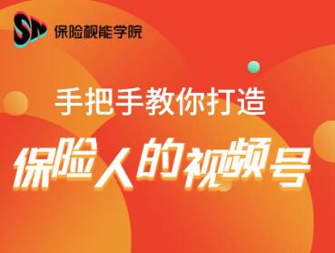 保险视能学院：手把手教你打造保险人的视频号【视频课程】-启程资源站