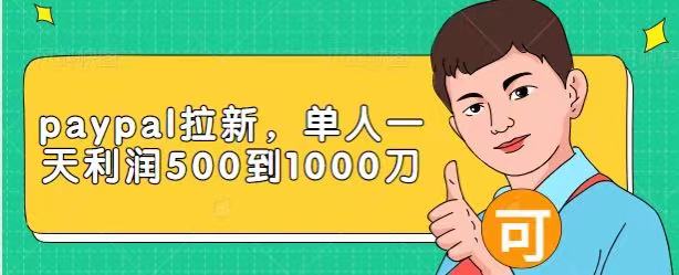 Paypal拉新赚美刀项目，单人一天利润500-1000刀【视频课程】-启程资源站