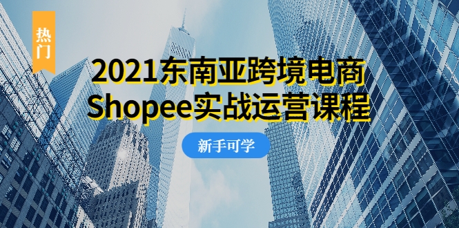 2021东南亚跨境电商Shopee实战运营课程，0基础、0经验、0投资的副业项目-启程资源站