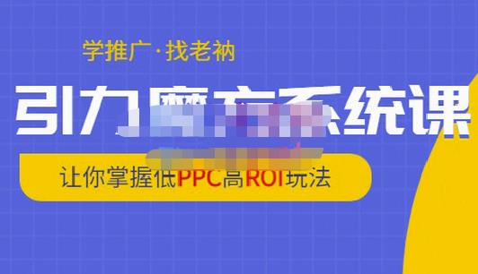 老衲·引力魔方系统课，让你掌握低PPC高ROI玩法，价值299元-启程资源站