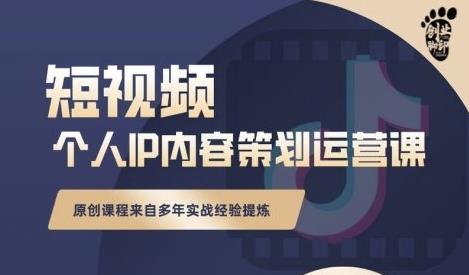 抖音短视频个人ip内容策划实操课，真正做到普通人也能实行落地-启程资源站