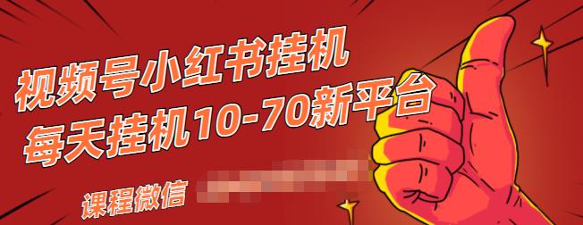 视频号小红书抖音挂机项目，小白无脑操作，按照要求来，单号每天几十米-启程资源站