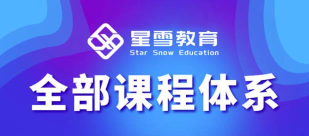 星雪教育淘系高级班，更全的运营提升方案，零基础由浅入深，店铺最新玩法-启程资源站