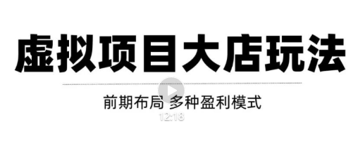 虚拟项目月入几万大店玩法分享，多店操作利润倍增（快速起店盈利）-启程资源站