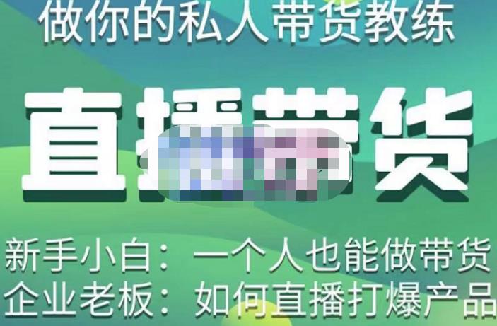 硬核传媒·直播带货（私人教练），实操实战教学，通俗易懂，学完后新手小白一个人也能做带货-启程资源站