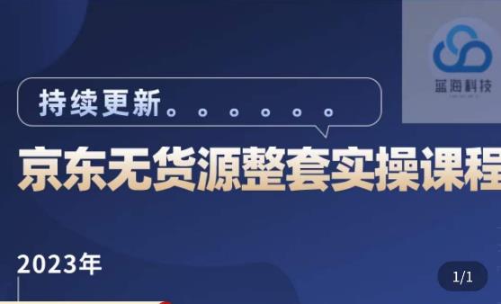 蓝七·2023京东店群整套实操视频教程，京东无货源整套操作流程大总结，减少信息差，有效做店发展-启程资源站