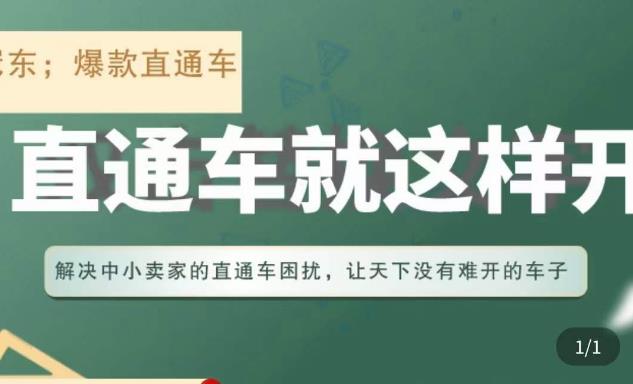 冠东·淘系直通车保姆级教程，全面讲解直通车就那么简单-启程资源站
