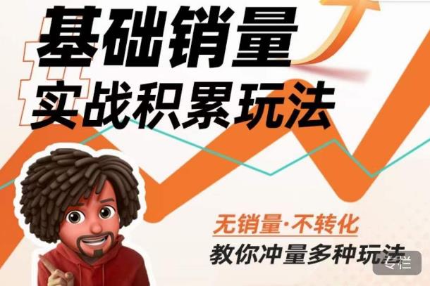 内功丨淘系基础销量实战积累玩法，无销量·不转化，教你冲量多种玩法-启程资源站