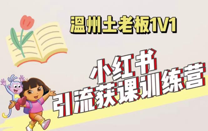 小红书1对1引流获客训练营：账号、内容、引流、成交（价值3999元）-启程资源站