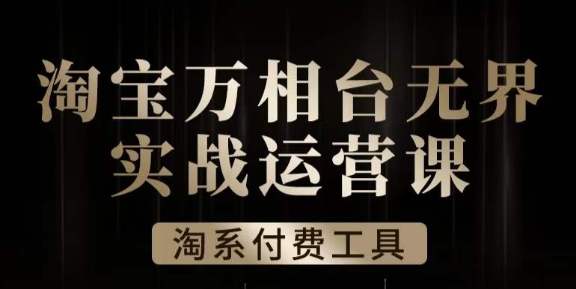 沧海·淘系万相台无界实战运营课，万相台无界实操全案例解析-启程资源站