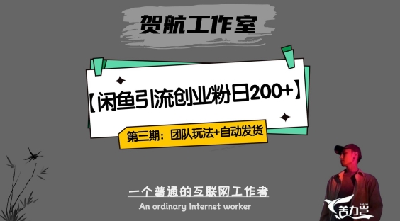 第三期：暴力引流，无脑搬运，闲鱼创业粉引流一天200+，更新全自动发货的团队闭环模式【揭秘】-启程资源站