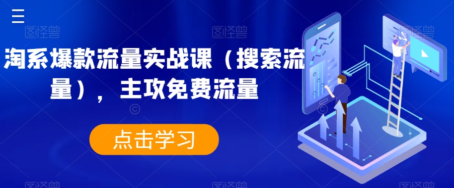 淘系爆款流量实战课（搜索流量），主攻免费流量-启程资源站